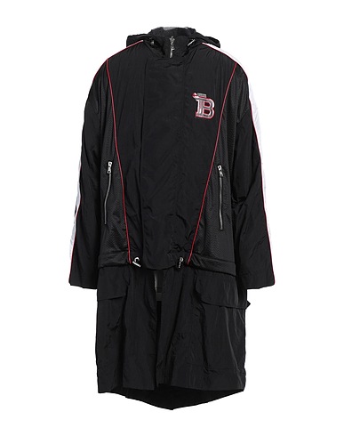 PUMA x BALMAIN Full-length jacket Black 100% Polyamide, Polyester