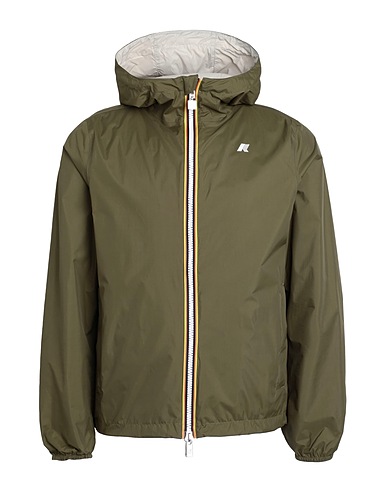 K-WAY Giubbotto JAKE PLUS.2 DOUBLE            
 Verde militare 100% Nylon riciclato