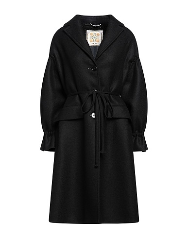 HIGH Coat Black 97% Virgin Wool, 3% Nylon
