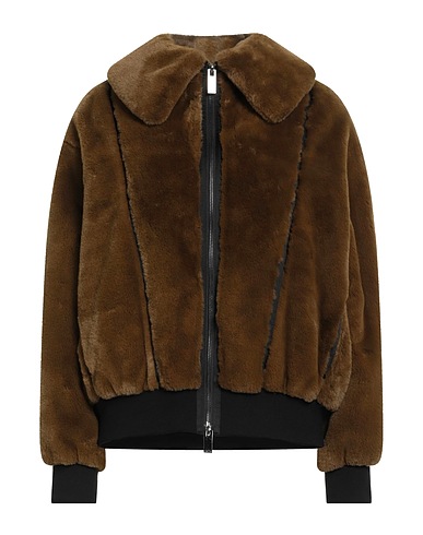 HIGH Teddy Coat TECH Military green 100% Polyester, Viscose, Elastane