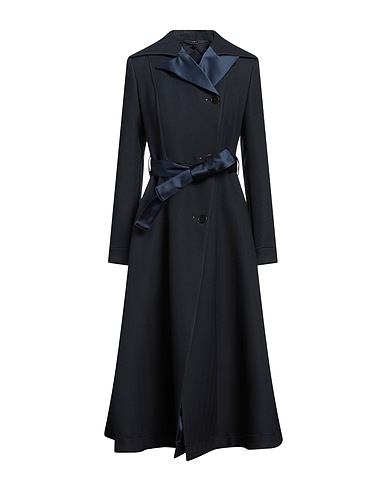 HIGH Double breasted pea coat TECH Midnight blue 100% Polyester, Elastane