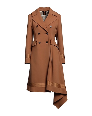 HIGH Coat Camel 53% Polyester, 43% Virgin Wool, 4% Elastane, Rayon, Cotton