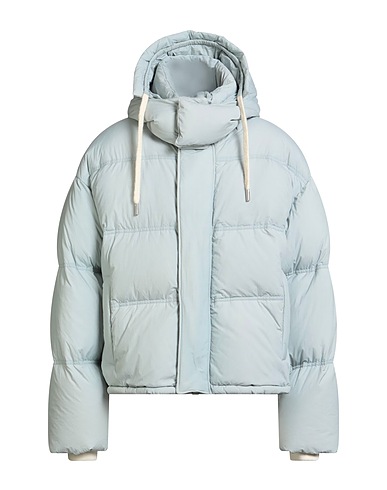 AMI ALEXANDRE MATTIUSSI Shell jacket Sky blue 100% Polyamide, Acrylic, Wool, Elastane, Duck down