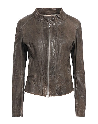 B-USED Giacca biker Grigio Pelle