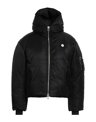 OAMC RE:WORK Piumino Nero 100% Poliammide, Poliammide riciclato, Poliestere riciclato, Poliestere