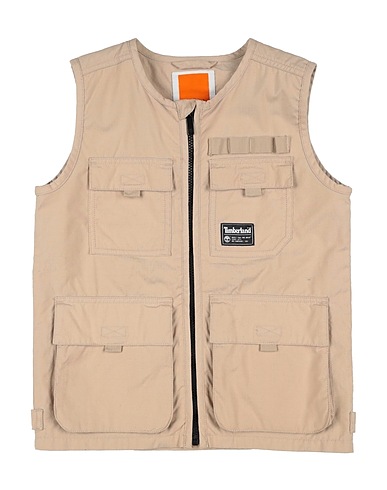TIMBERLAND Weste Beige 100% Baumwolle