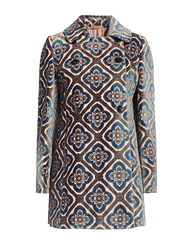ETRO Coat BLU 53% Viscose, 47% Cotton