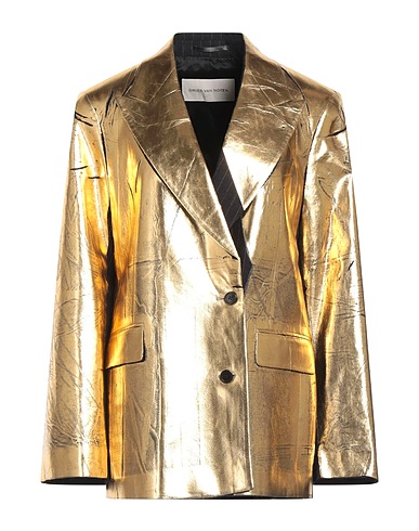 DRIES VAN NOTEN Blazer Gold 100% Wool