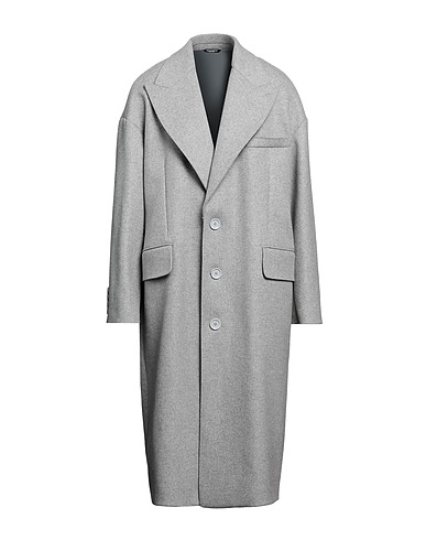 DOLCE&GABBANA Coat Light grey 75% Wool, 23% Polyamide, 2% Other Fibres
