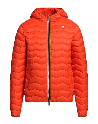 K-WAY Shell jacket Orange 52% Polyamide, 48% Recycled polyamide