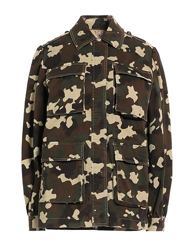 PINKO Jacket Military green 97% Cotton, 3% Elastane