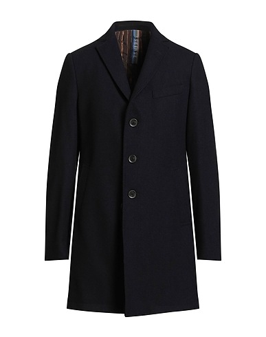 SSEINSE Cappotto Blu notte 50% Lana, 50% Poliestere