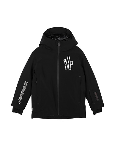 MONCLER GRENOBLE Giubbotto Nero 100% Poliestere, Poliammide, Elastan