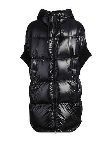 HERNO Shell  jacket Black 100% Polyamide, Wool, Viscose, Metallic fiber