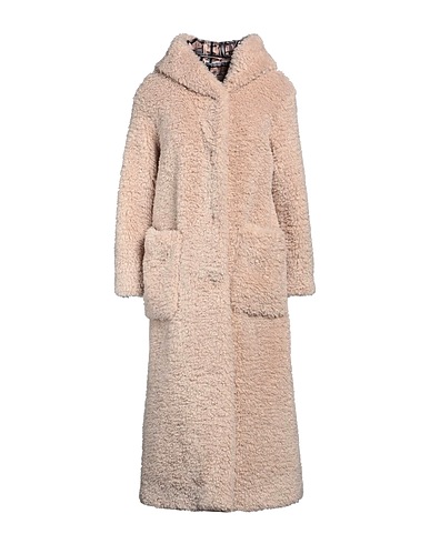 HERNO Teddy Coat Beige 100% Polyester