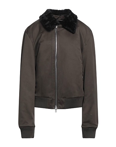 BURBERRY Blouson Moka 100% Coton, Peau lainée d’agneau, Laine vierge