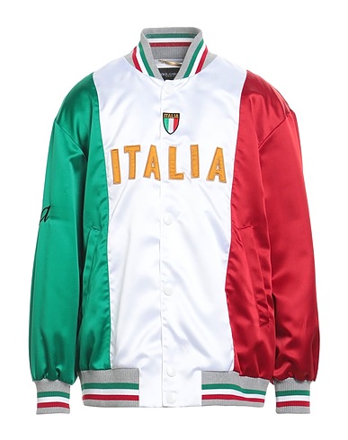 DOLCE&GABBANA Bomber White 100% Polyester, Viscose, Cotton, Elastane