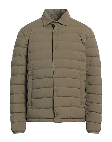 HERNO Shell jacket Military green 86% Polyamide, 14% Elastane