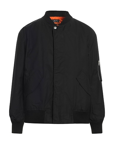 A.P.C. Jacket Black 100% Cotton, Polyester, Elastane