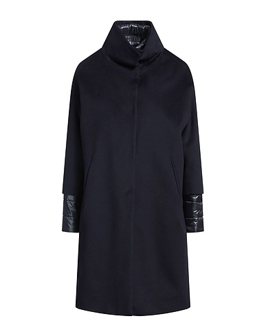 HERNO Coat Midnight blue 100% Virgin Wool, Polyamide