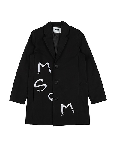 MSGM Mantel Schwarz 93% Polyester, 5% Viskose, 2% Elastan
