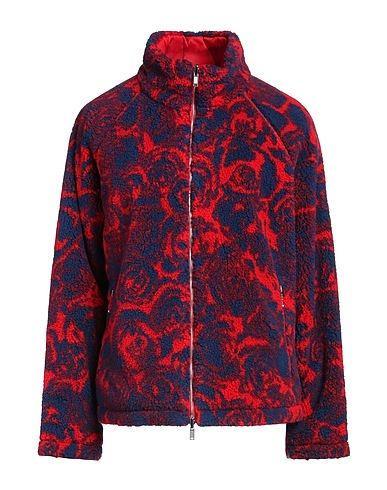 BURBERRY Teddy Coat Red 40% Acrylic, 36% Wool, 24% Polyester, Polyamide