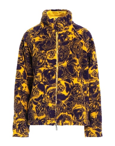 BURBERRY Teddy Coat Yellow 40% Acrylic, 36% Wool, 24% Polyester, Polyamide
