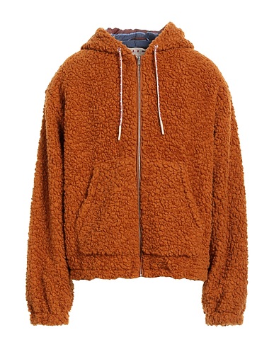 MARNI Teddy Coat Tan 57% Acrylic, 28% Polyester, 15% Virgin Wool