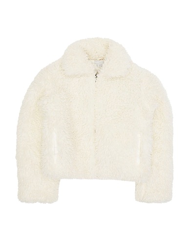 STELLA McCARTNEY KIDS Kunstpelz Elfenbein 100% Polyester, Baumwolle, Elastan