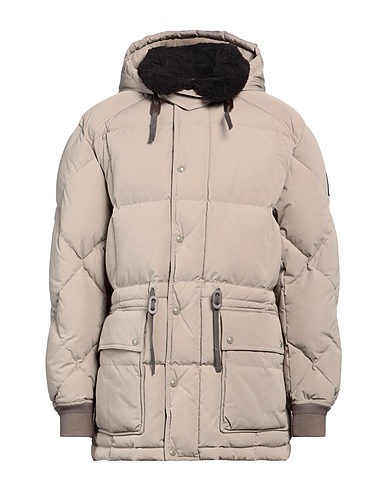 BELSTAFF Shell jacket Sage green 86% Cotton, 14% Polyamide, Lambskin