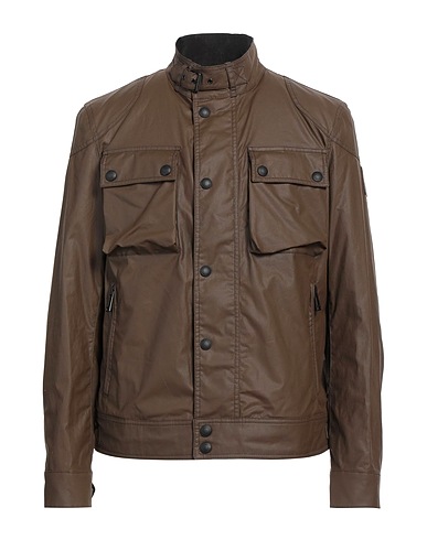 BELSTAFF Jacket Khaki 100% Cotton