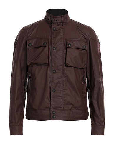 BELSTAFF Jacket Burgundy 100% Cotton