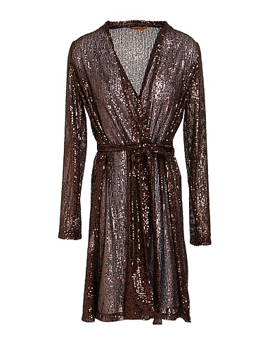 SIYU Full-length jacket Chocolate brown 100% Polyester