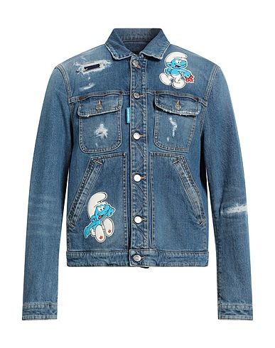DSQUARED2 Denim jacket Blue 98% Cotton, 2% Elastane, Polyester