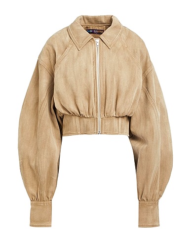 WEINSANTO Denim jacket Khaki 100% Organic cotton