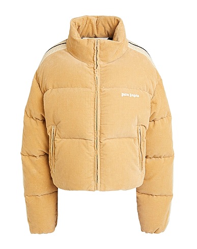 PALM ANGELS Shell  jacket Beige 100% Cotton, Polyester