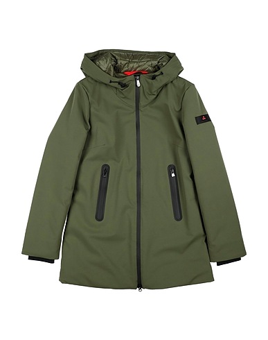 PEUTEREY Coat Military green 92% Polyamide, 8% Elastane
