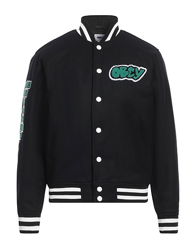 OBEY Bomber Black 63% Wool, 37% Polyester