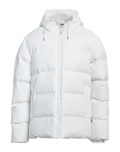 RAINS Piumino Bianco 100% Poliestere, Poliuretano