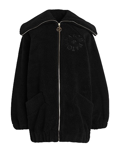 PATOU Teddy Coat Black 82% Polyester, 18% Cotton