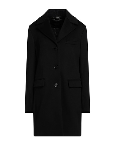 ASPESI Cappotto Nero 90% Lana Vergine, 10% Cachemire