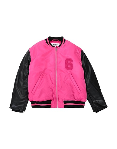 MM6 MAISON MARGIELA Bomber Fuchsia 100% Polyamide, Polyester, Polyurethane coated, Acrylic, Elastane