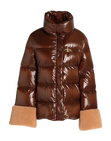 FAY Shell jacket Brown 100% Polyamide, Polyester, Virgin Wool
