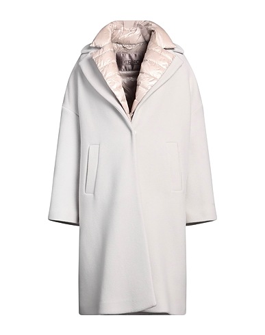 HERNO Shell  jacket RESORT Light grey 75% Virgin Wool, 25% Polyamide, Cotton, Polyester