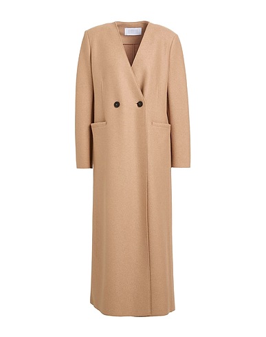 HARRIS WHARF LONDON Coat Sand 100% Virgin Wool