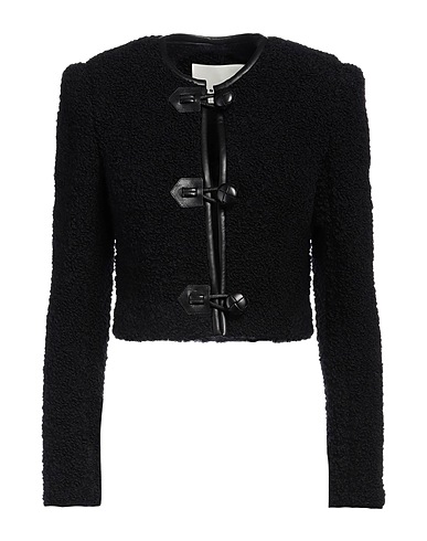 ISABEL MARANT Jacket Black 76% Wool, 22% Virgin Wool, 2% Polyamide, Lambskin