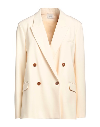 ALYSI Jackett CRÈME Elfenbein 71% Polyester, 22% Viskose, 7% Elastan, Wolle