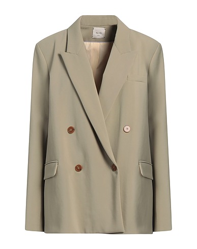 ALYSI Blazer CRÈME Sage green 71% Polyester, 22% Viscose, 7% Elastane, Wool