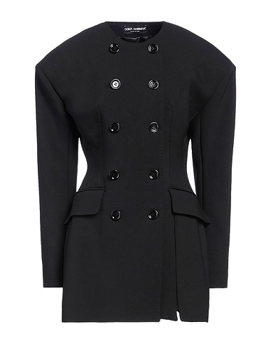 DOLCE&GABBANA Blazer Black 85% Virgin Wool, 14% Polyamide, 1% Elastane