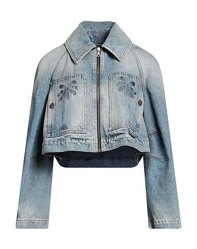 PALM ANGELS Jeansjacke Blau 100% Baumwolle, Polyester